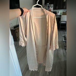Silk Champagne Robe